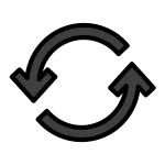 Counterclockwise Arrows Button SVG Icon